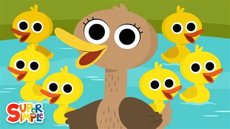 Six Little Ducks | Kids Nursery Rhymes | Super Simple Songs - YouTube