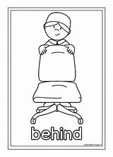 Coloring Book  Prepositions By English Unite Resources TPT sketch template
