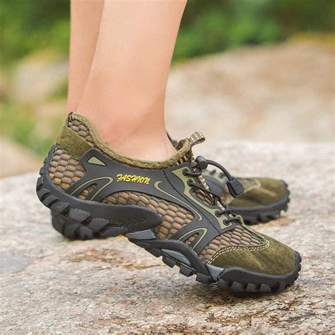 33.65US $ |2018 Men Outdoor Sneakers Breathable Hiking Shoes Big Size ...