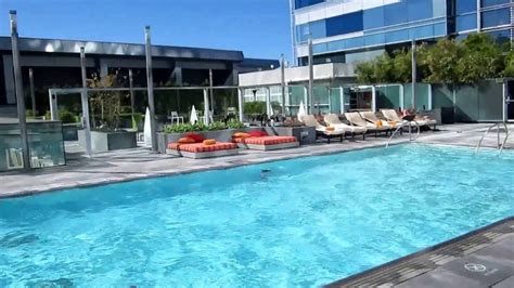 JW Marriott Los Angeles LA Live ROOFTOP POOL - YouTube