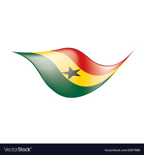 Ghana flag Royalty Free Vector Image - VectorStock