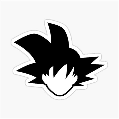 "Goku's face silhouette" Sticker for Sale by MifeAllonso | Redbubble