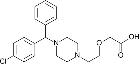 Chemical structure of cetirizine | Download Scientific Diagram