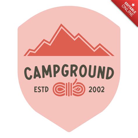 Campground Badge Template Design | Free Design Template