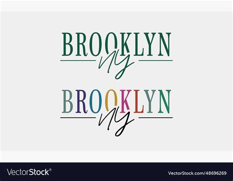 Brooklyn Royalty Free Vector Image - VectorStock