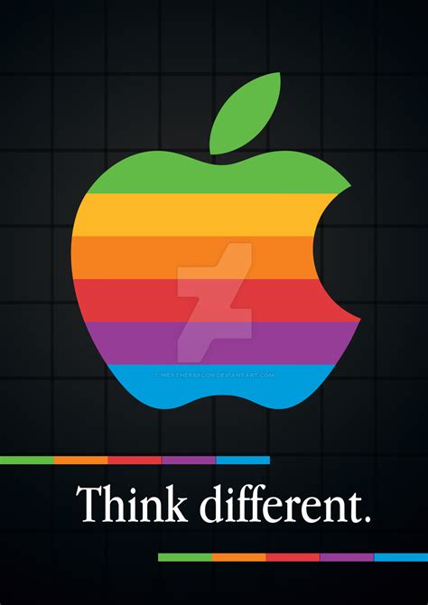 Apple Vintage Poster -Think Different by WeatherBacon on DeviantArt