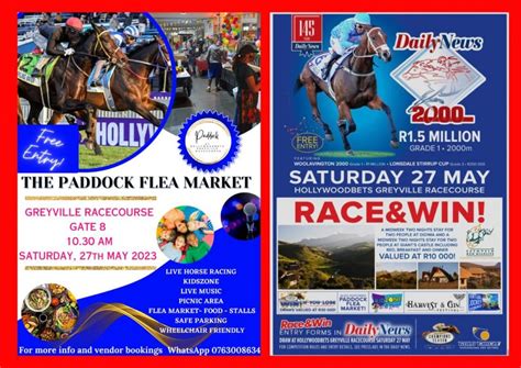 The Paddock Flea Market at Greyville Racecourse, Greyville Racecourse ...