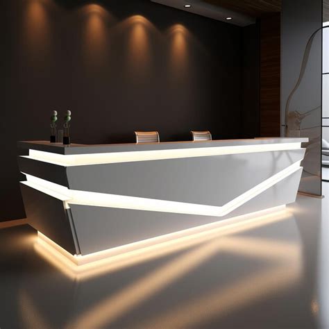 Superior Hotel Reception Desk with LED Lights - Elevate Your Hotel's ...