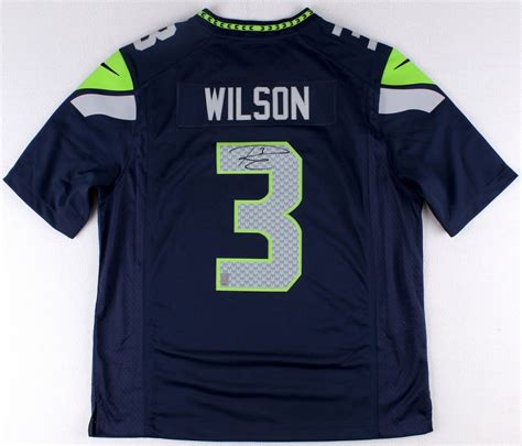 Russell Wilson Signed Seahawks Nike Twill Jersey (Wilson COA ...