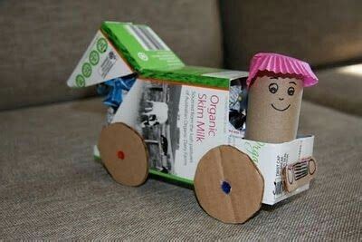 Recycle Cartons Into A Rubbish Truck! Toys Made At Home! | Truck crafts, Garbage truck ...