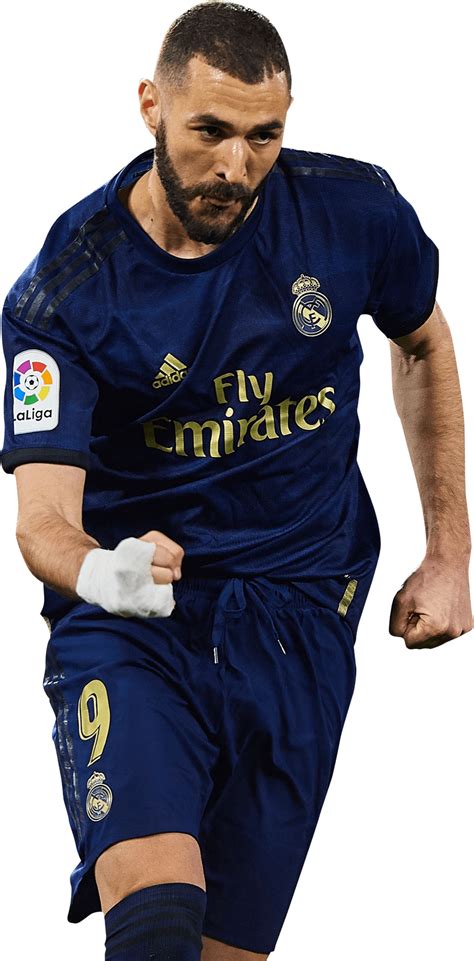 Karim Benzema Real Madrid football render - FootyRenders