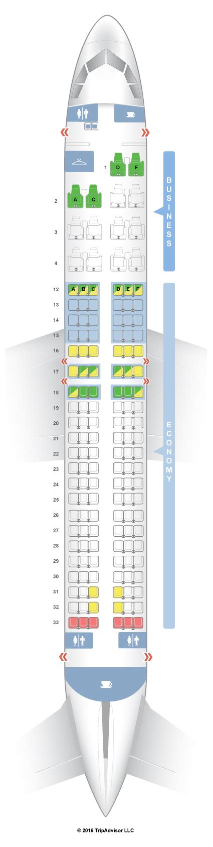 SeatGuru Seat Map Air Canada Airbus A320 (320)