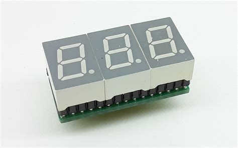 3 Digit Common Cathode 0.5″ – 7 Segment Display Module (Multiplexed ...