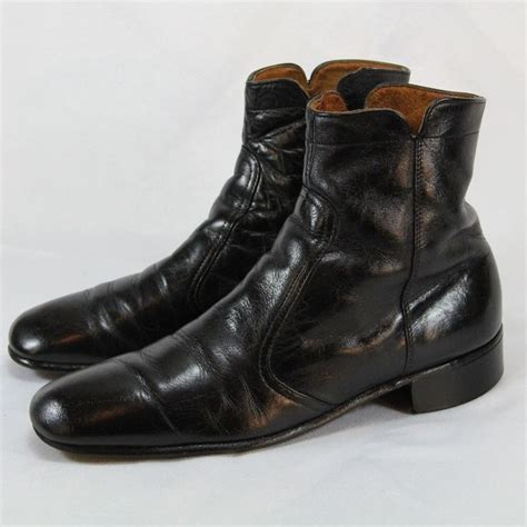 Black Leather Boots - Men’s 9 1/2 C | Black leather boots, Mens leather ...