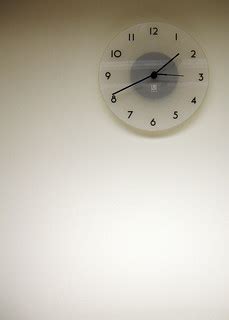 clock | Wall clock on blank wall. | Lisa Yarost | Flickr