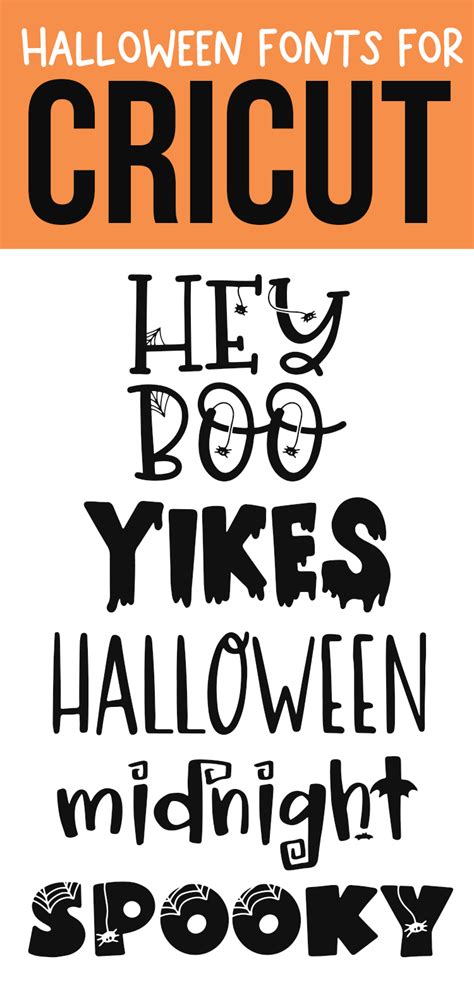 CRICUT HALLOWEEN FONTS | Halloween fonts, Cricut fonts, Cricut halloween