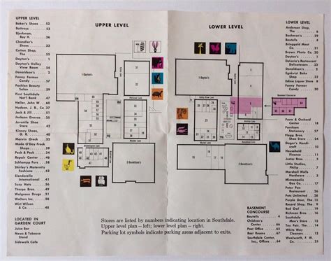 Vintage Mid Century Southdale Mall Map Brochure Edina Minnesota | #1888503848