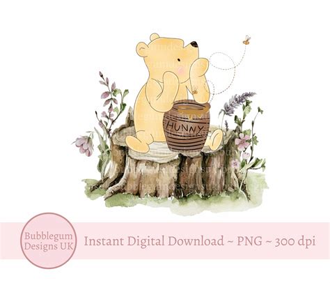 Classic Winnie the Pooh Honey Pot Sublimation - Etsy