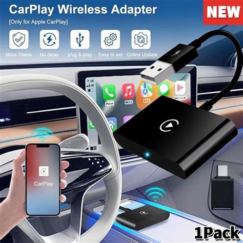 NEW Wireless CarPlay Adapter Wired to Wireless Carplay For Apple Wireless CarPlay Adapter Car ...