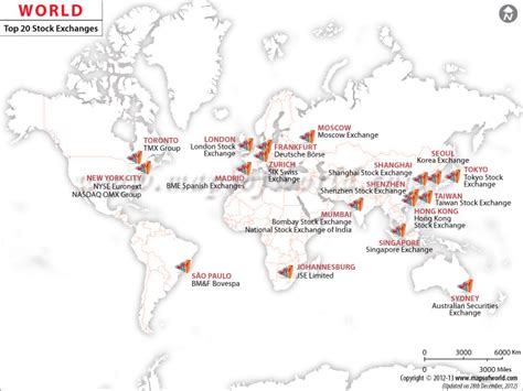 World Stock Market Map | World Stock Markets