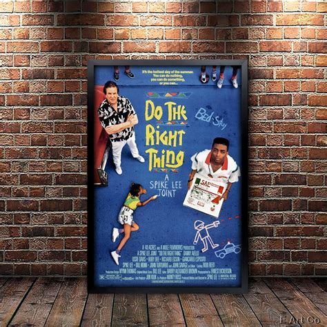 Do the Right Thing, Movie Poster, Framed and Ready to Hang. - Etsy