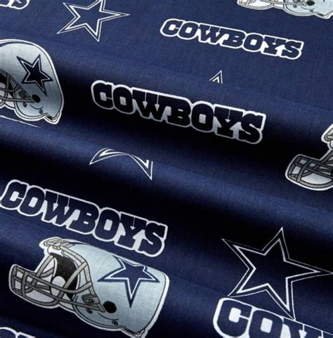 Dallas Cowboys Fabric 1/4 yard. Fat Quarter | Etsy