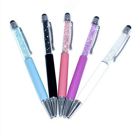 1 Pcs Creative Crystal Pen Diamond Ballpoint Pens Stationery Ballpen Stylus Pen Touch Pen 5 ...