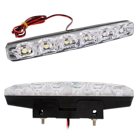 2PCS DRL Car Daytime Running Lights Daylight Car Styling Car daytime LED light 6 LEDs Super ...