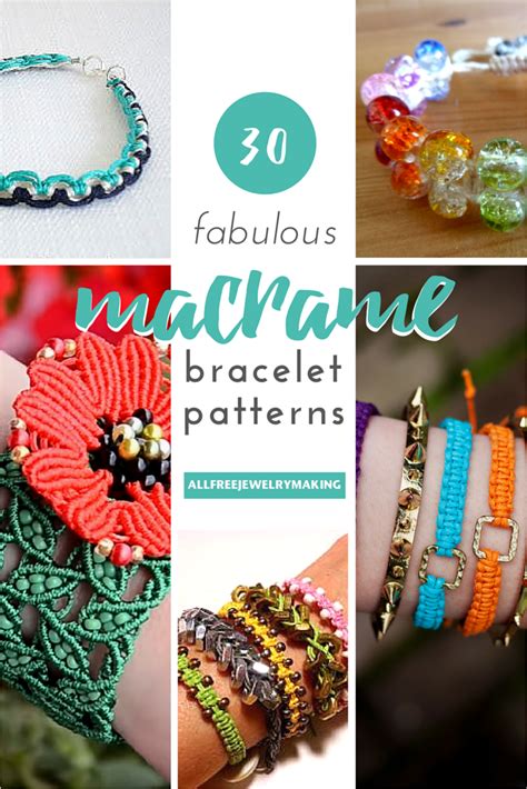 34 Fabulous Macrame Bracelet Patterns | Bracelet patterns, Diy jewelry tutorials, Jewelry patterns