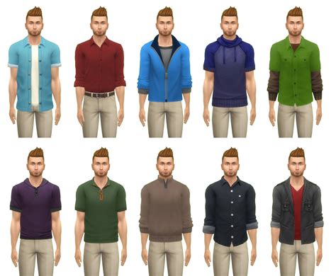 Maxis Match Male Clothes Pack ~ Cepzid Sims