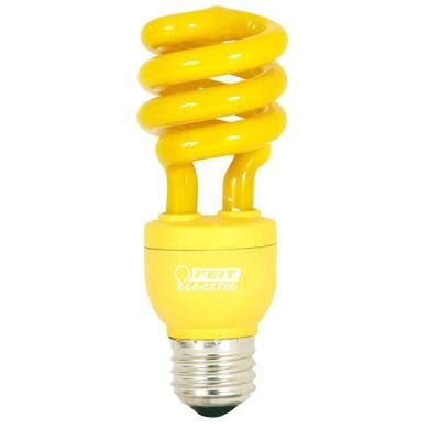 Feit Electric 60W Equivalent Yellow Spiral CFL Light Bulb-BPESL13T/BUG ...