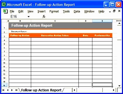 5 Follow Up Excel Template - Excel Templates