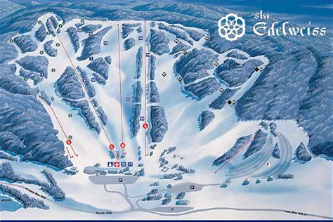 Edelweiss Valley Piste Map / Trail Map