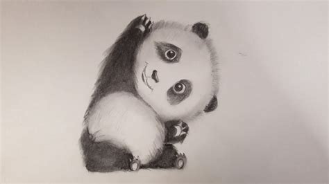 How to draw cute baby panda/cute panda pencil drawing - YouTube