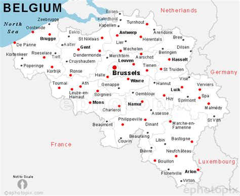 Map Of Belgium With Cities | Hiking In Map