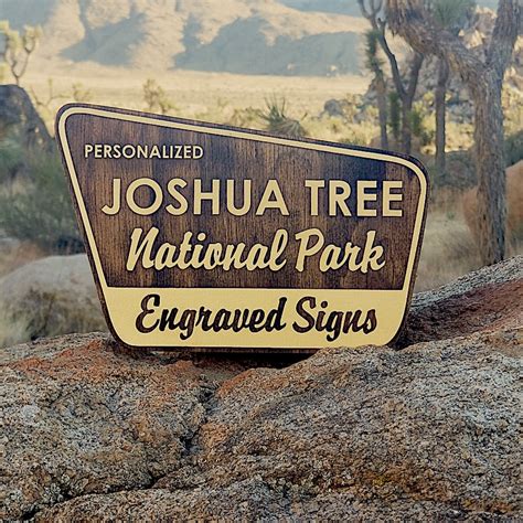 Customizable Joshua Tree National Park Sign - Wall Decor, Gift and Elopement Sign