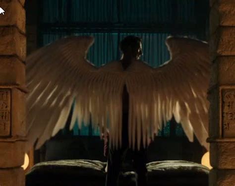 Tom Ellis as Lucifer Morningstar. Back view of the wings! | Lucifer wings, Lucifer morningstar ...