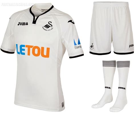 Swansea City 2017/18 Joma Home and Away Kits - FOOTBALL FASHION