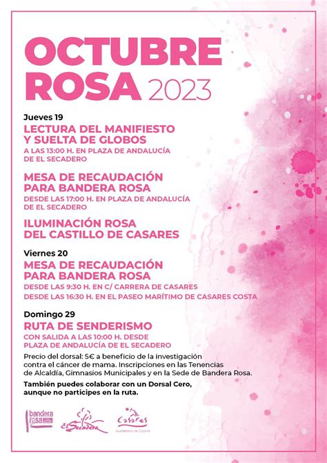 Octubre se viste de rosa en Casares para sensibilizar sobre el cáncer ...