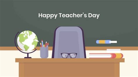 Free Cartoon Teacher’s Day Table Zoom Background template