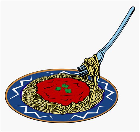 Spaghetti Clipart - Plate Clip Art, HD Png Download , Transparent Png ...