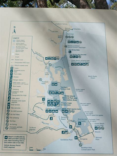 Bribie Island National Park & Recreation Area - 4WD Map & Permits, QLD