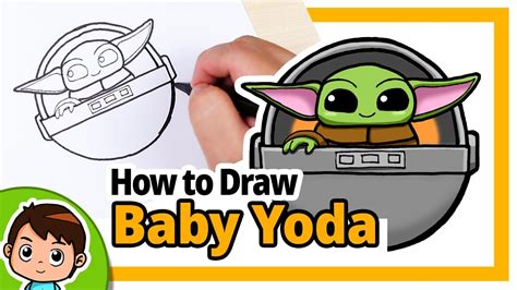 70以上 drawing cartoon drawing baby yoda outline 886608