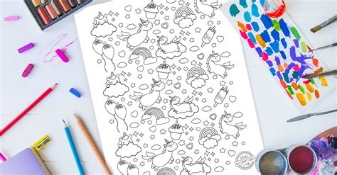 Cutest Ever! Free Unicorn Doodle Coloring Page For Kids | Kids ...