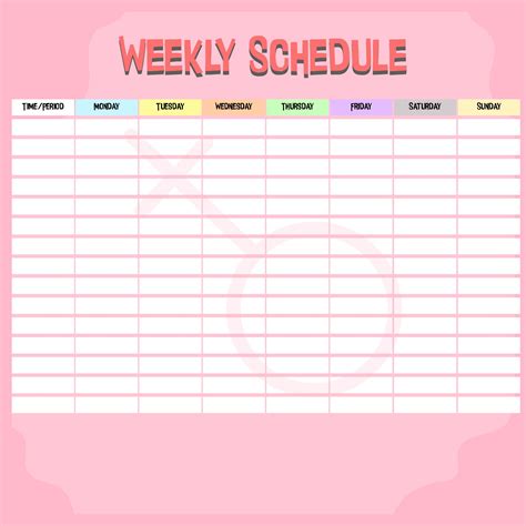 7 Best Images Of Printable Blank Hourly Weekly Schedule Printable ...