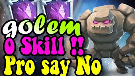 #1 Golem Lightning DECK 🏆 7100 👈 Best Golem deck in clash Royale - YouTube