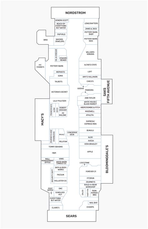 Gardens Mall Map Palm Beach Gardens Fl, HD Png Download - kindpng