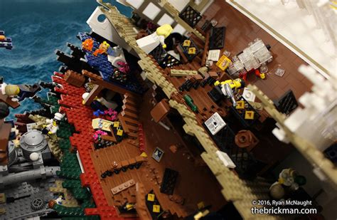 Man Creates Giant Replica of Sinking Titanic Ship with 120,000 LEGO Blocks