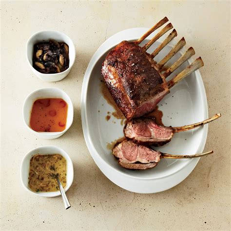 Rack of Lamb with Mustard-Shallot Sauce Recipe - Marcia Kiesel