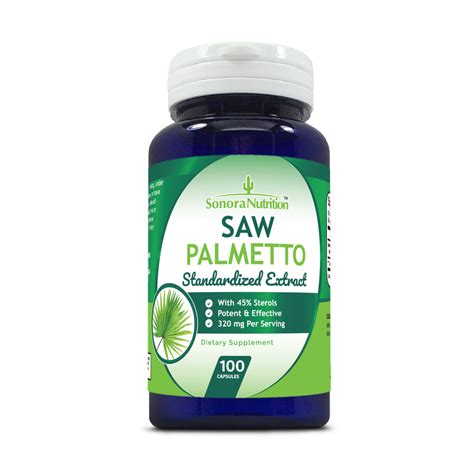 Saw Palmetto Standardized Extract - 100 Capsules – Sonora Nutrition